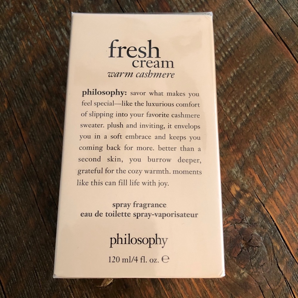 Philosophy Fresh Cream warm cashmere spray 4 oz